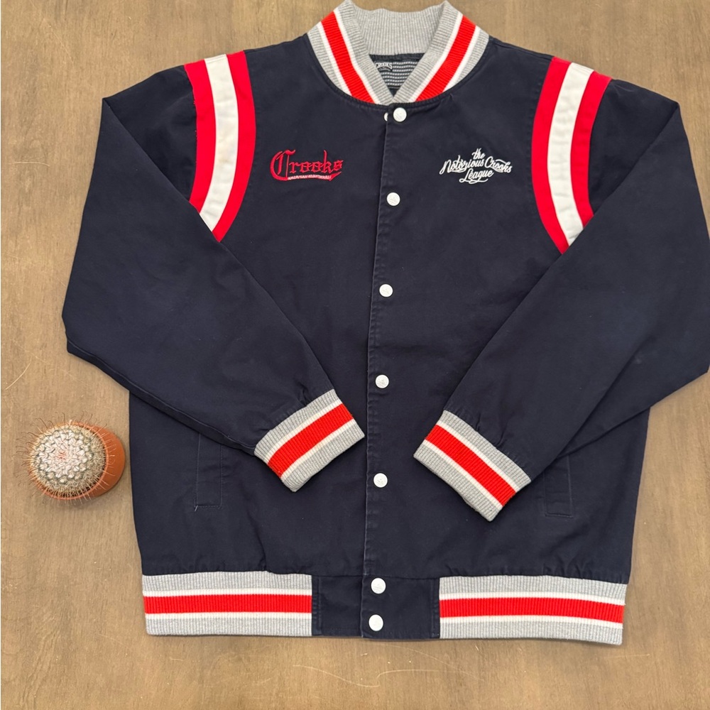 Crooks & Castles Varsity Jacket - XL (Navy)